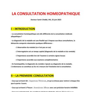 Première consultation