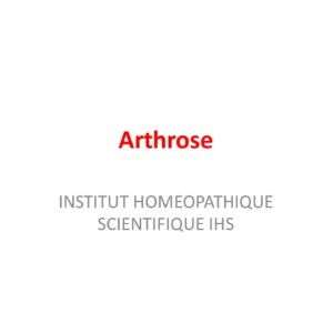 L’arthrose (2/2)