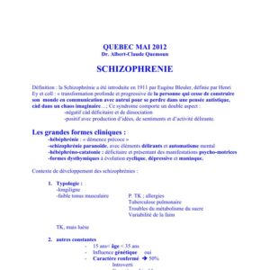 Schizophrénie