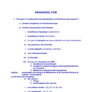 Drainage - Foie
