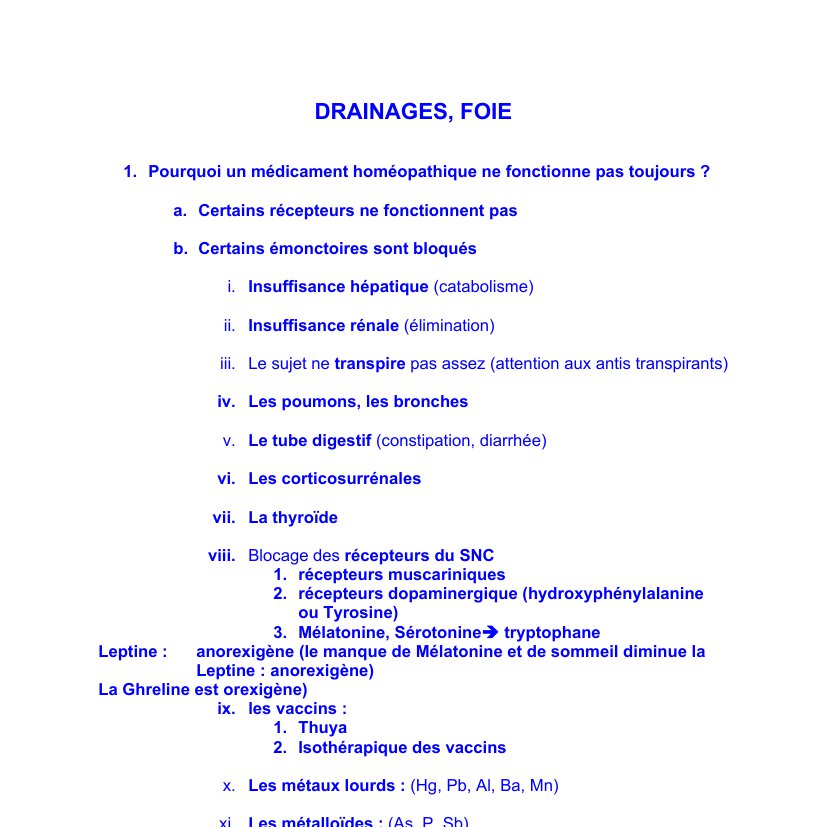 Drainage - Foie 1 Drainage - Foie