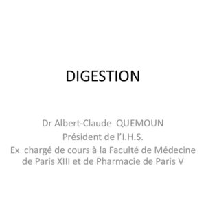 Pathologies digestives