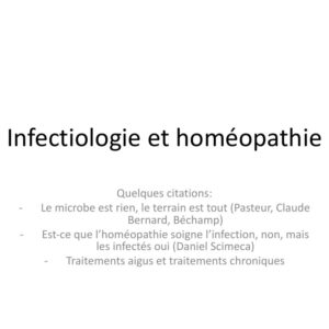 Infections froides et chroniques