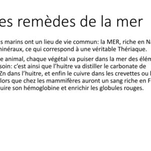 Remèdes marins (2/2)