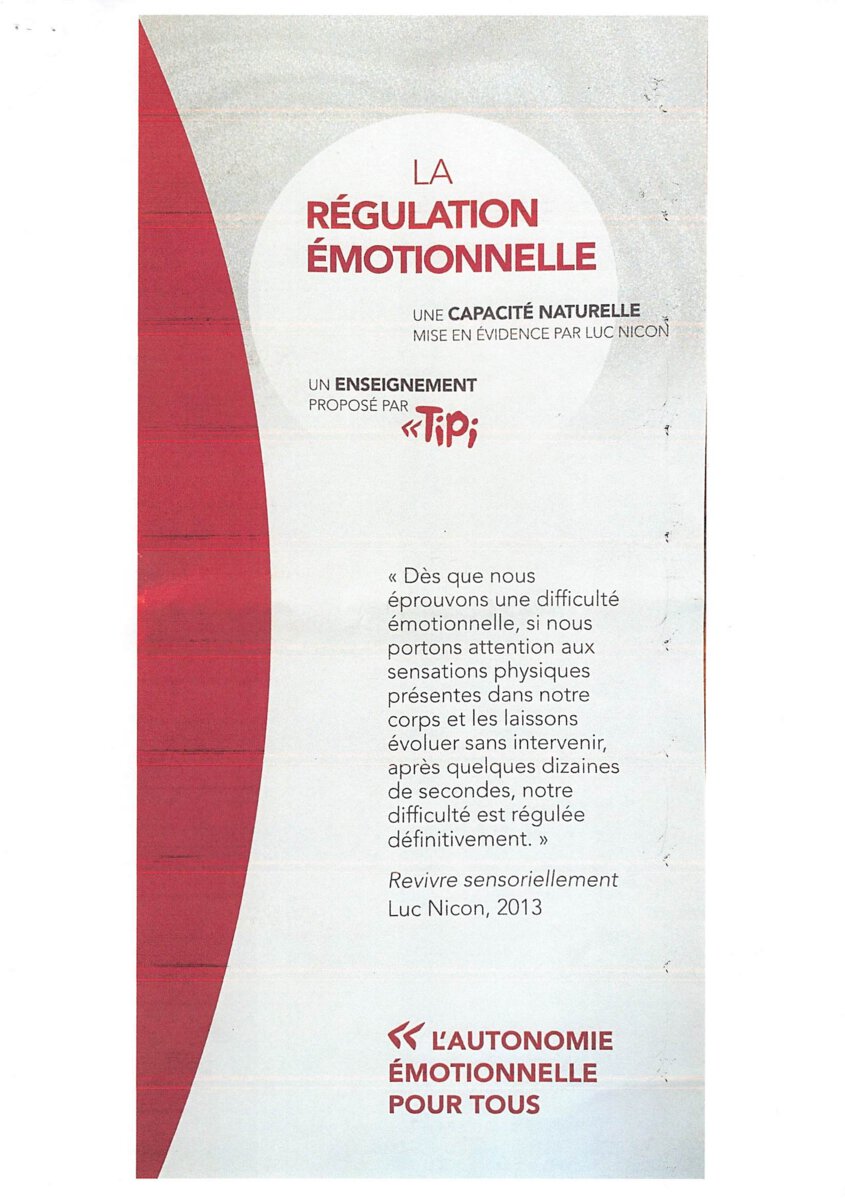 Régulation émotionnelle — Dr Marik Cassard 1 Régulation émotionnelle — Dr Marik Cassard